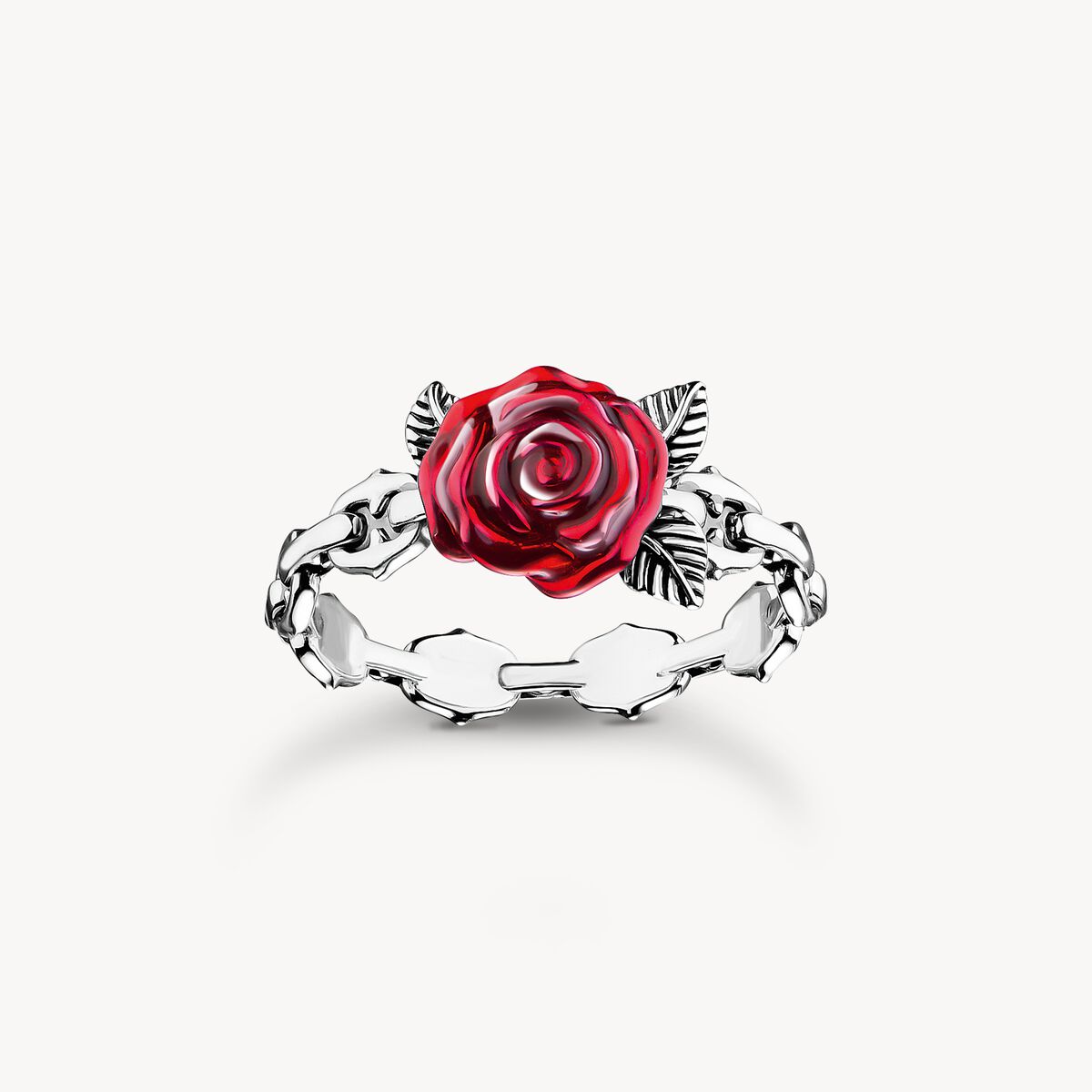 Anillo Rosa Roses Romance Plata